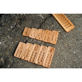 Pagalou - 1 to 10 numeracy trays set – with holes (Σετ αριθμητικών δίσκων 1 έως 10 – με τρύπες) (P134464)