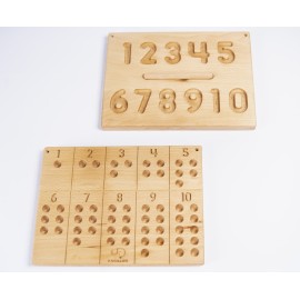 Pagalou - 1 to 10 double-sided number tracing & counting set (Σετ ιχνηλάτησης και μέτρησης αριθμών διπλής όψης 1 έως 10) (P008811)