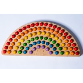 Pagalou - Small Montessori Rainbow with wooden balls (Αισθητηριακό Ουράνιο Τόξο Με Ξύλινές Μπάλες) (P254072)