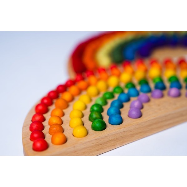 Pagalou - Small Montessori Rainbow with wooden balls (Αισθητηριακό Ουράνιο Τόξο Με Ξύλινές Μπάλες) (P254072)