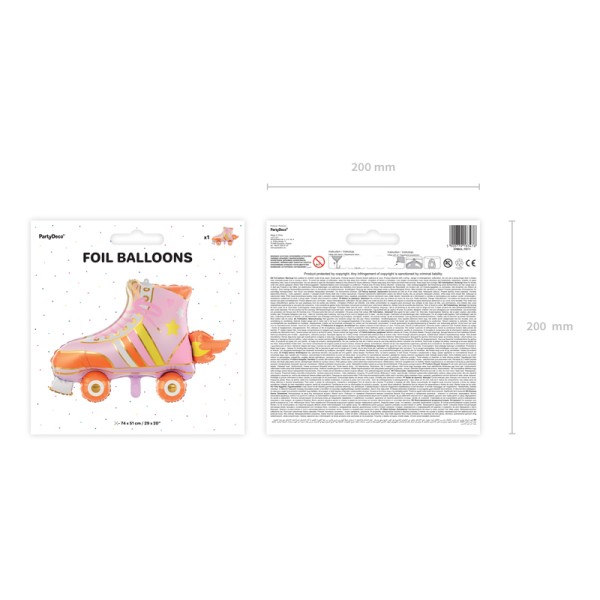 PartyDeco - Μπαλόνι Foil Roller Skate (FB111)