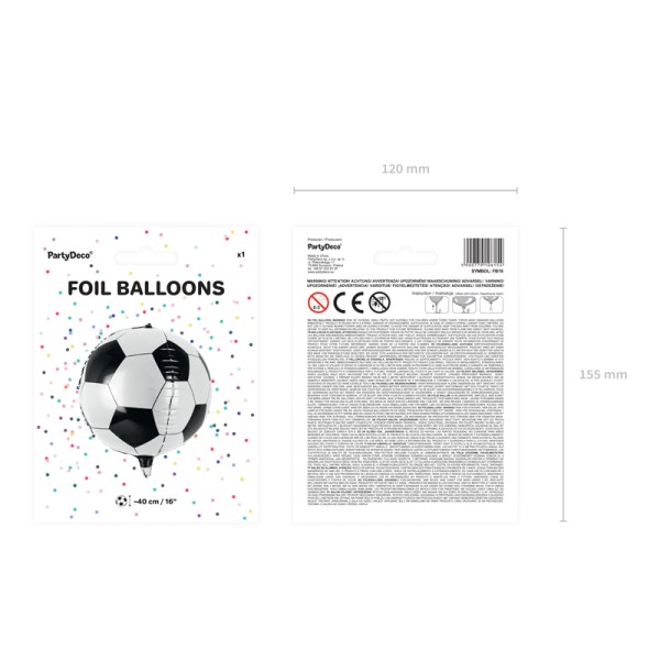 PartyDeco - Μπαλόνι Μπάλα 40cm (FB19)