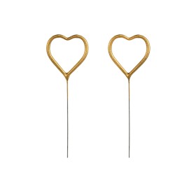 PartyDeco - Sparklers Heart Gold 16.5cm (ZO1-019)