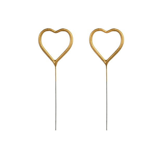 PartyDeco - Sparklers Heart Gold 16.5cm (ZO1-019)