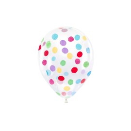 PartyDeco - Μπαλόνια Διαφανή με Confetti 30cm (BK12-1-000-6)