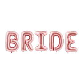 PartyDeco - Μπαλόνι Bride Ροζ Χρυσό (FB55S-019R)