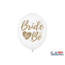 PartyDeco - Μπαλόνια Διαφανή Bride To Be 30cm (SB14C-205-099G)