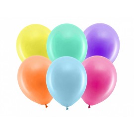 PartyDeco - Μπαλόνια Ουράνιο Τόξο Παστέλ 30cm (RB30P-000-10)