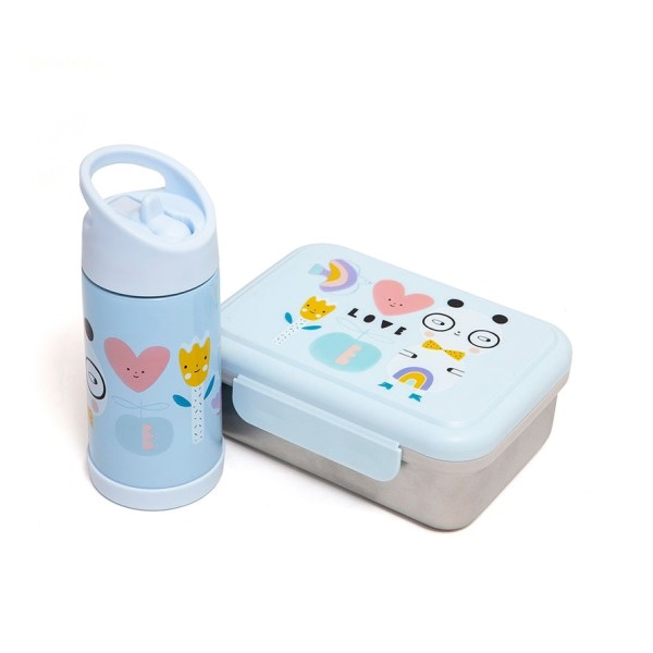 Petit Monkey – Stainless Steel Lunchbox Panda Love (PTM-LB26)