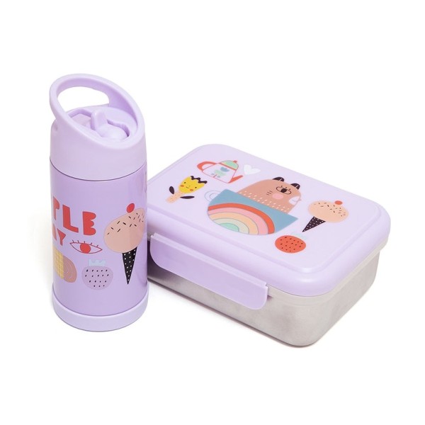 Petit Monkey – Stainless Steel Lunchbox Apple Of My Eye (PTM-LB27)