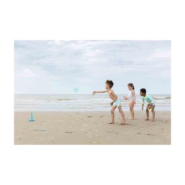 Quut - Σετ παιχνιδιου σε τσάντα παραλίας με πολυεργαλείο, κρίκους και "μαγικό σχήμα" (QU170969)