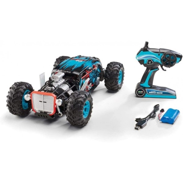 Revell - HotRod Muscle Racer Blue-Black RC (R24446)