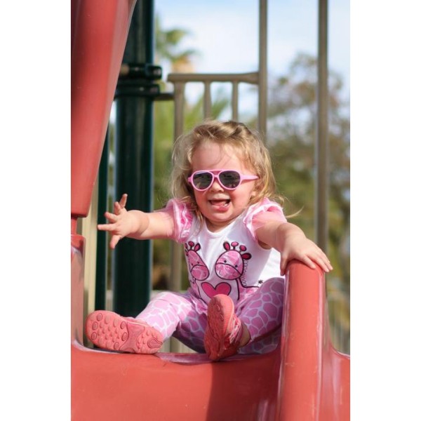 Real Shades -  Γυαλιά ηλίου Sky Toddler 2-4 ετών Neon Pink Aviator
