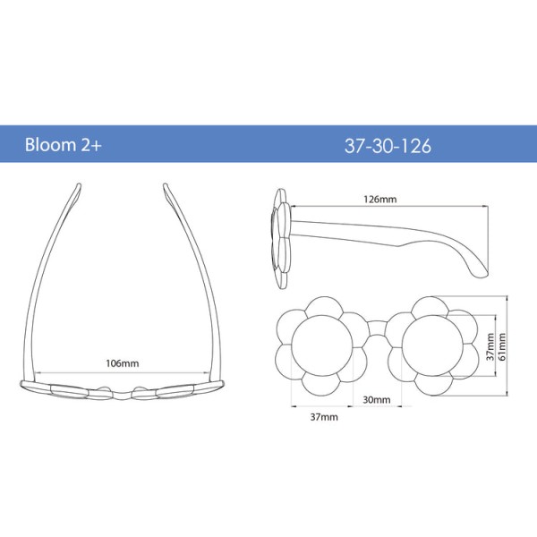 Real Shades - Παιδικά γυαλιά ηλίου Bloom Toddler 2-4 ετών Pancake Batter (RS-2BLMPAN)