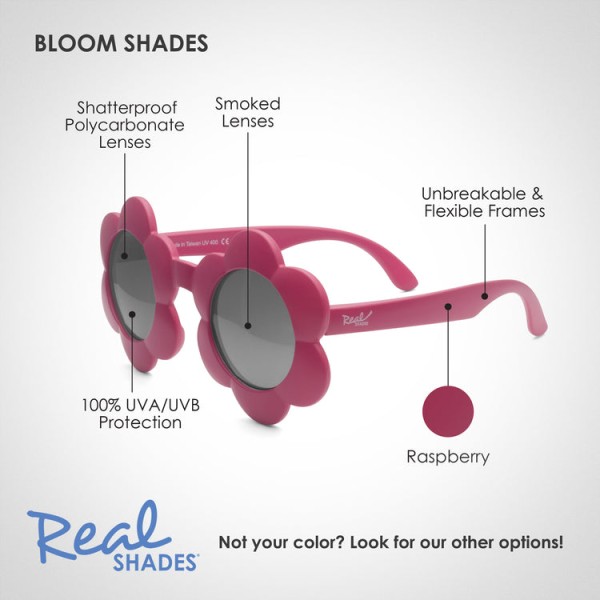 Real Shades - Παιδικά γυαλιά ηλίου Bloom Toddler 2-4 ετών Raspberry Sorbet (RS-2BLMRAS)