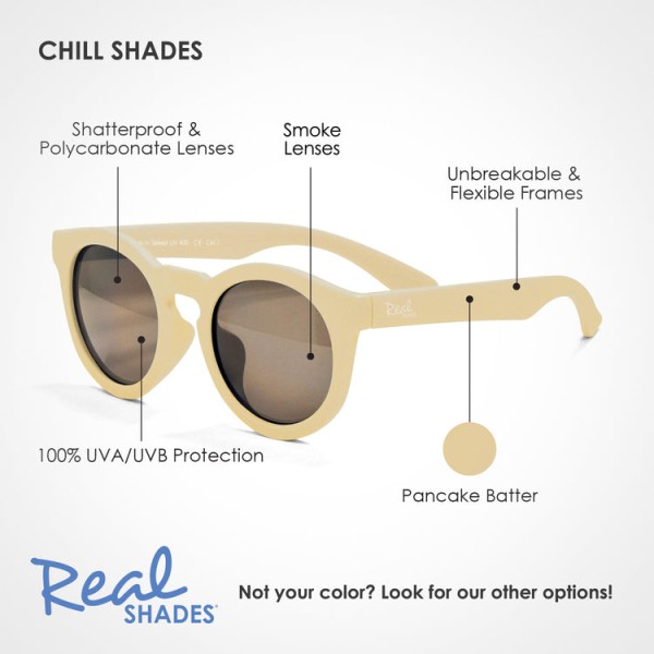 Real Shades - Παιδικά γυαλιά ηλίου Chill Toddler 2-4 ετών Pancake Batter (RS-2CHIPAN)