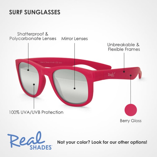 Real Shades - Παιδικά γυαλιά ηλίου Surf Toddler 2-4 ετών Berry Gloss (RS-2SURBER)