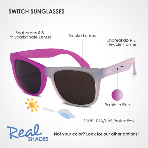 Real Shades - Παιδικά γυαλιά ηλίου Switch Toddler 2-4 ετών Light Blue/Purple (RS-2SWIBLPU)