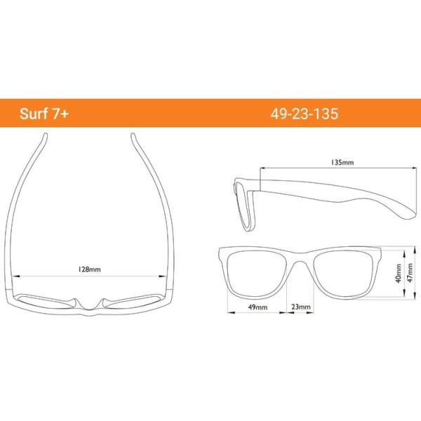 Real Shades - Παιδικά γυαλιά ηλίου Surf Youth 7+ ετών Tortoise (RS-7SURCHE)