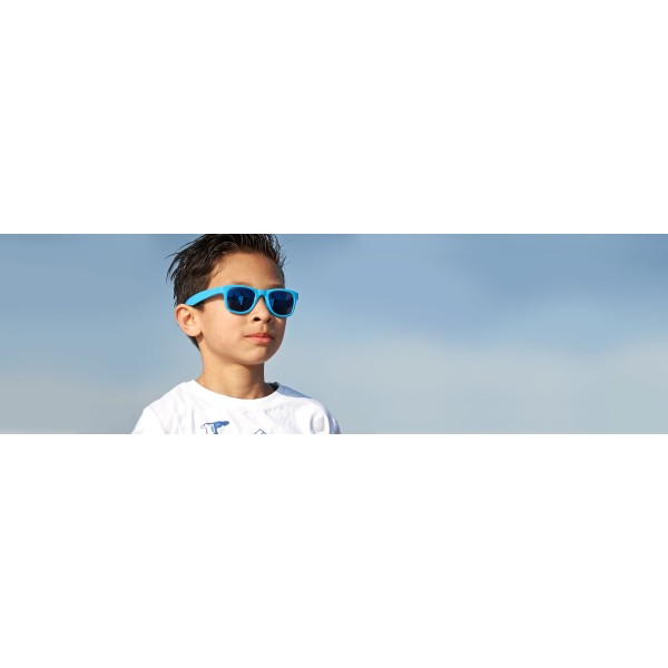 Real Shades - Γυαλιά ηλίου Surf Kid 4-6 ετών Neon Blue Wayfarer
