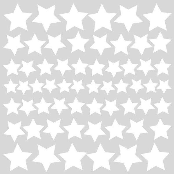 Roommates - Αυτοκόλλητα τοίχου φωσφορίζοντα Αστεράκια  60τμχ ( RΜΚ3527)