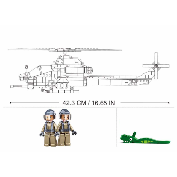 Sluban - Ελικόπτερο Μάχης 482 τμχ (M38-B0838)