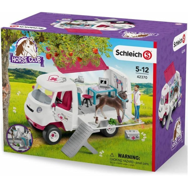 Schleich - Κινητό Ιατρείο με Πουλάρι (42370)