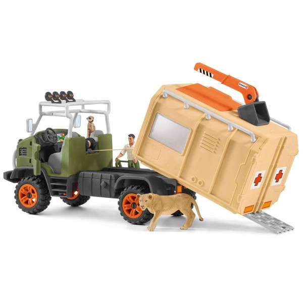 Schleich - Μεγάλο Φορτηγό Διάσωσης Ζώων (42475)
