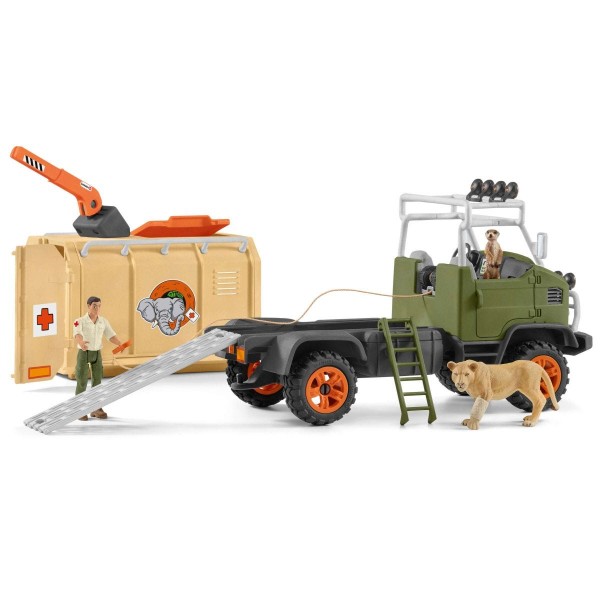 Schleich - Μεγάλο Φορτηγό Διάσωσης Ζώων (42475)