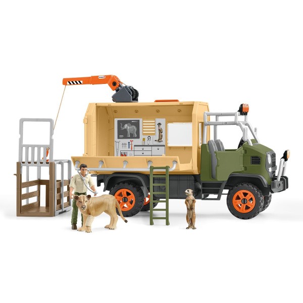 Schleich - Μεγάλο Φορτηγό Διάσωσης Ζώων (42475)