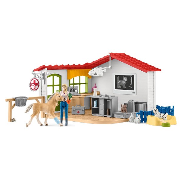 Schleich - Κτηνιατρική Πρακτική με Κατοικίδια Ζώα (42502)