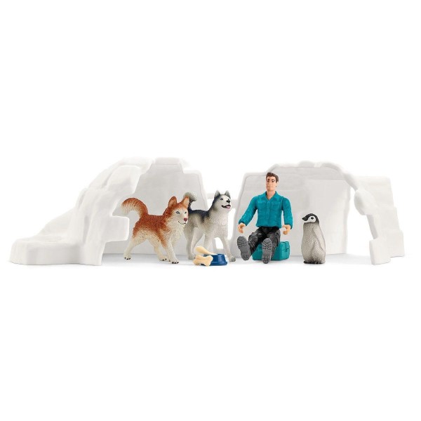 Schleich - Σετ Ζωάκια με Φιγούρα Ανταρκτική (42624)