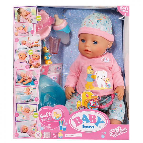 Zapf - Κούκλα Baby Born Soft Touch Bath (ZF827086)