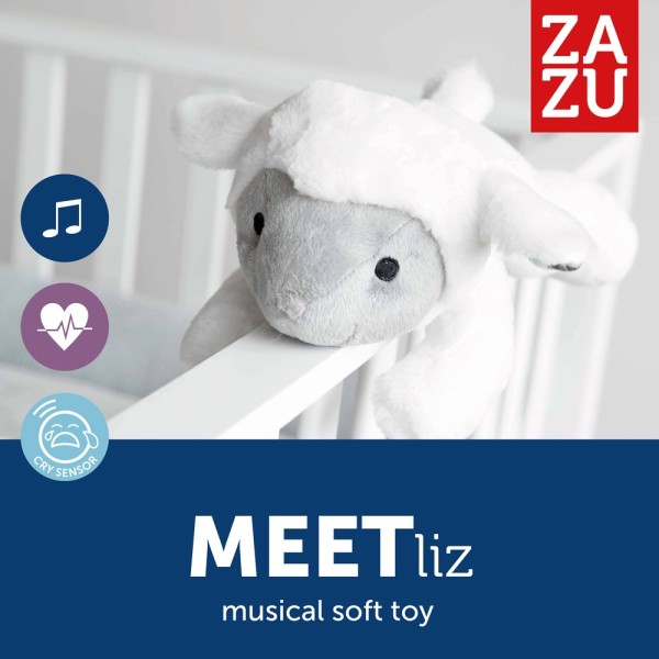 Zazu - Liz αρνάκι νανουρίσματος με χτύπο της καρδιάς & λευκούς ήχους (ZA-LIZ-01)