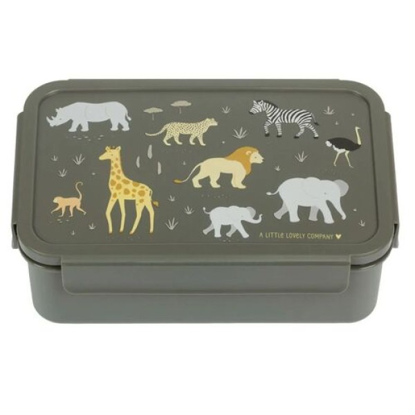 A little lovely company - Δοχείο φαγητού Bento Lunch box Savanna (BBSAGR65)