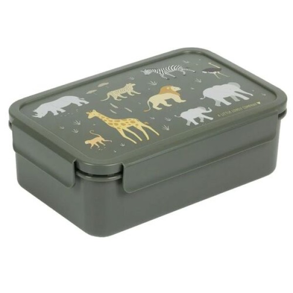 A little lovely company - Δοχείο φαγητού Bento Lunch box Savanna (BBSAGR65)