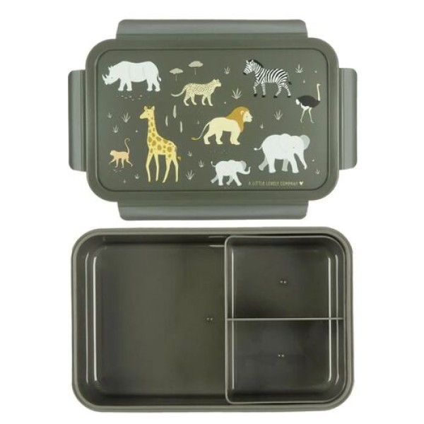 A little lovely company - Δοχείο φαγητού Bento Lunch box Savanna (BBSAGR65)