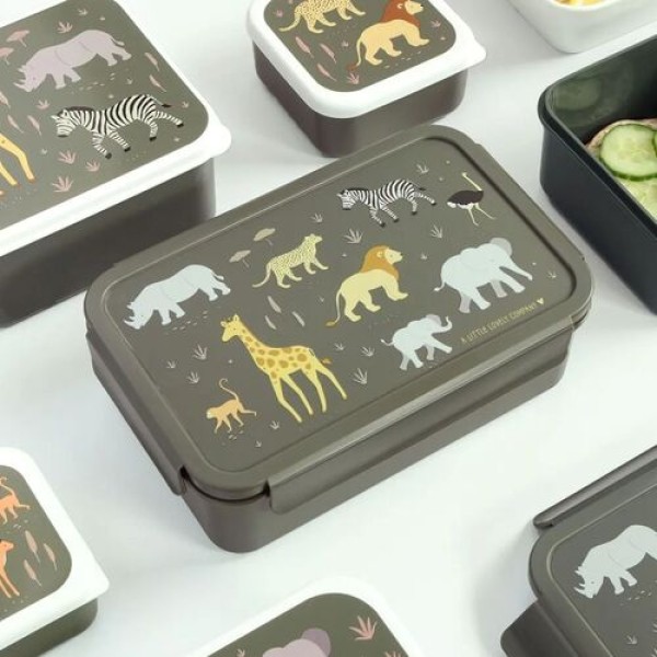 A little lovely company - Δοχείο φαγητού Bento Lunch box Savanna (BBSAGR65)