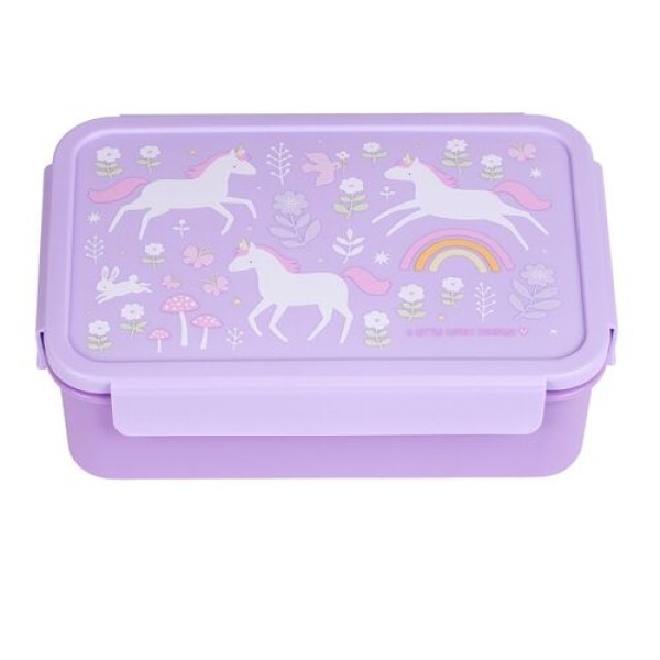 A little lovely company - Δοχείο φαγητού Bento Lunch box Unicorn Dreams (BBUDPU70)