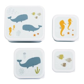 A little lovely company - Δοχείο φαγητού Lunch & snack box set Ocean (SBSEOC39)