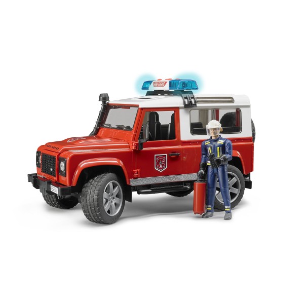 Bruder - Πυροσβεστικό Land Rover station wagon με Πυροσβέστη (BR002596)