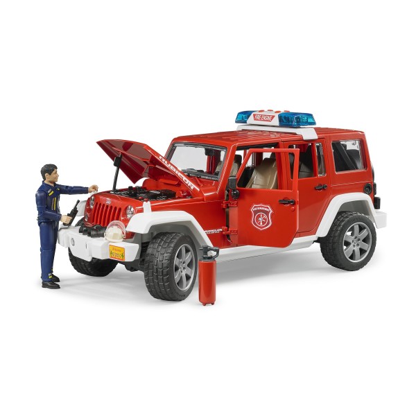 Bruder - Πυροσβεστικό Jeep Wrangler Unlimited Rubicon με Πυροσβέστη (BR02528)