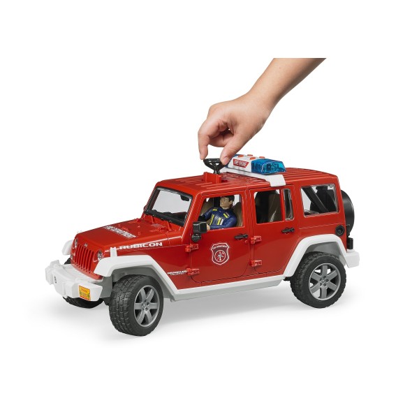 Bruder - Πυροσβεστικό Jeep Wrangler Unlimited Rubicon με Πυροσβέστη (BR02528)