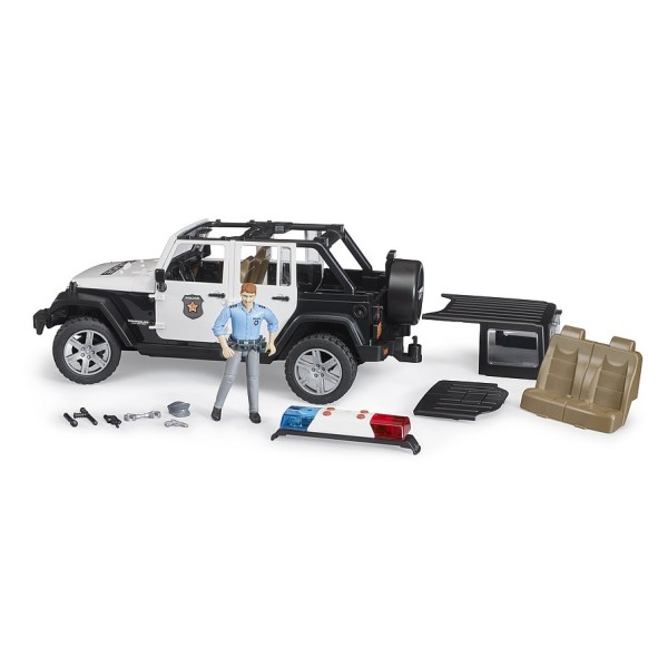 Bruder - Αστυνομικό Όχημα Jeep Wrangler Unlimited Rubicon με Αστυνομικό (BR002526)