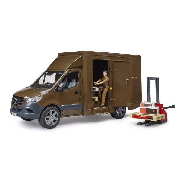 Bruder - Φορτηγάκι Mercedes Benz Sprinter UPS με Οδηγό και Ανυψωτικό (BR002678)
