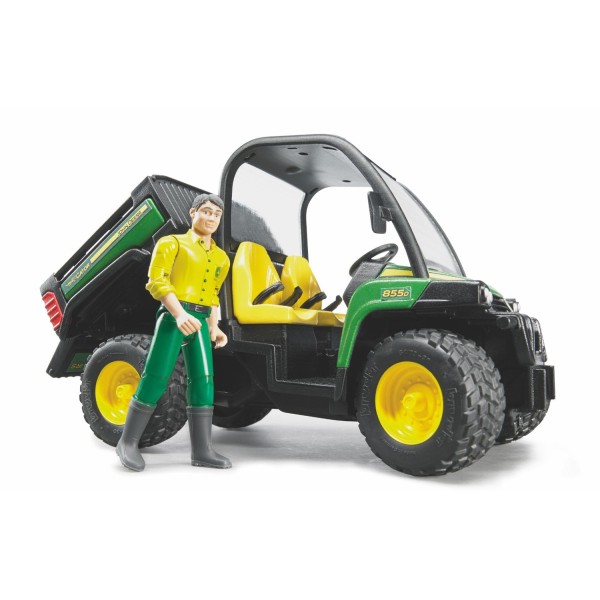 Bruder - Αυτοκινητάκι Μεταφοράς John Deere XUV855D με Οδηγό (BR002490)