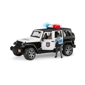 Bruder - Τετρακίνητο όχημα Wrangler Αστυνομίας με Αστυνομικό (BR002526)