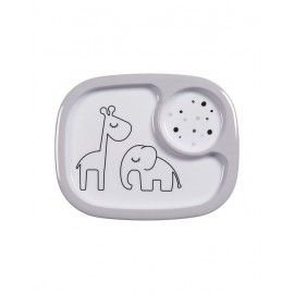 Done by Deer - Δίσκος Φαγητού Yummy Mini  Dreamy Dots Grey (BR74853)