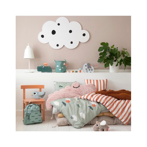 Done By Deer - Καλάθια Αποθήκευσης σετ 3 τμχ happy clouds green (BR77692)