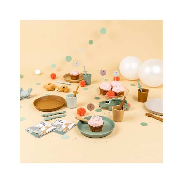 Done By Deer - Παιδικό Πιάτο Από Πλαστικό Kiddish Elphee Green (BR78275)
